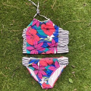 Colorful Tankini swim suit size 10-12